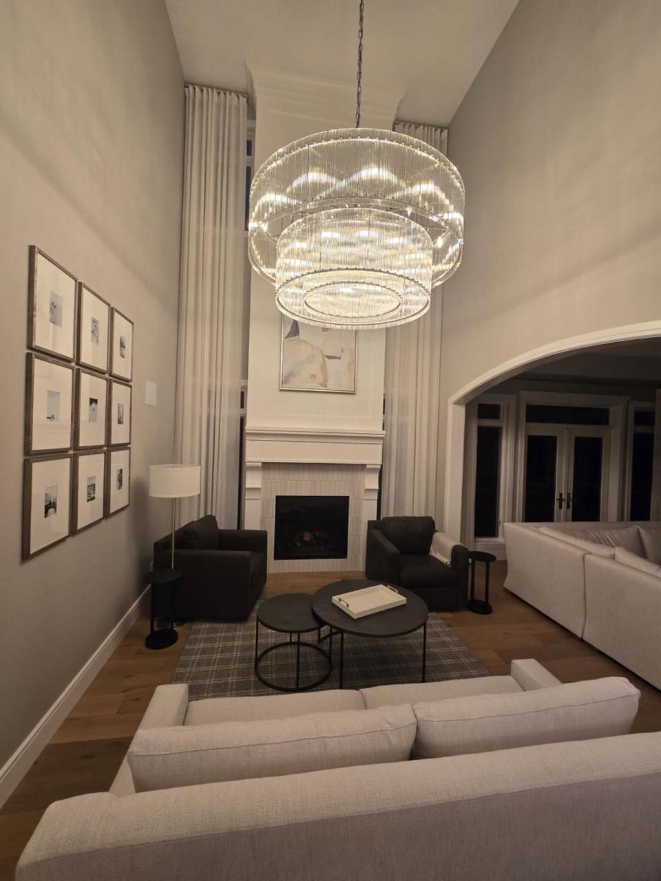 Luxury living room after cleaning